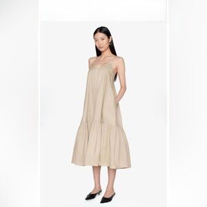 Anine Bing Midi Dresses tan color, size S